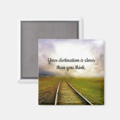 Eisenbahnlinien des Lebens Magnet (Vorderseite/Rückseite)