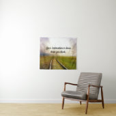 Eisenbahnlinien des Lebens Wandteppich (Beispiel (Horizontal))