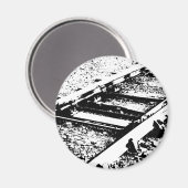 Eisenbahnlinien Magnet (Vorderseite/Rückseite)