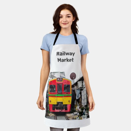 Eisenbahnmarkt Mae Klong Vintag Thailand Retro Schürze (Getragen)