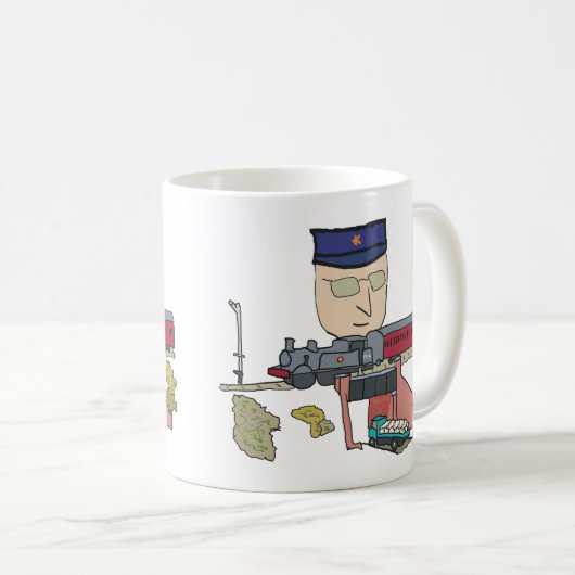 Eisenbahnmodellierung Kaffeetasse (VorderseiteRechts)