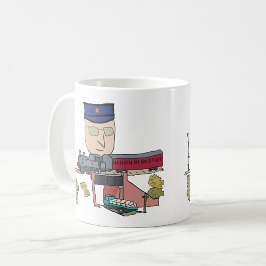 Eisenbahnmodellierung Kaffeetasse (Vorderseite Links)