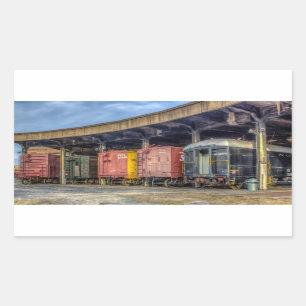 Eisenbahnmuseum Rechteckiger Aufkleber