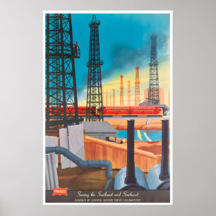 Eisenbahnplakat Bern Hill Train Art Lokomotive Poster