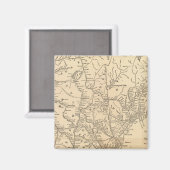 Eisenbahnplan Neuengland Staaten Magnet (Vorderseite/Rückseite)