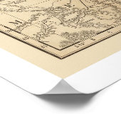 Eisenbahnplan New Mexico 1879 Poster (Ecke)