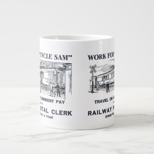 Eisenbahnpostverkäufer 1926 Jumbo-Tasse (Vorderseite)