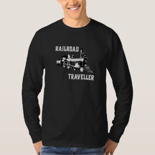 Eisenbahnreisender Dampflokomotiven Lokführer T-Shirt