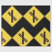 Eisenbahnschild Geschenkpapier (Flach)