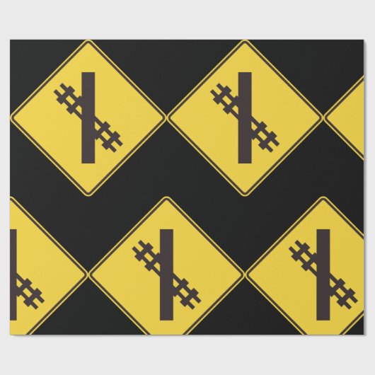 Eisenbahnschild Geschenkpapier (Flach)