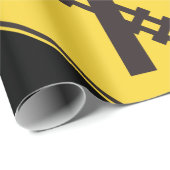 Eisenbahnschild Geschenkpapier (Rolleneckpunkt)