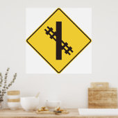 Eisenbahnschild Poster (Küche)