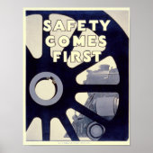 Eisenbahnsicherheit wird Erstes Vintage-Poster Poster (Vorne)