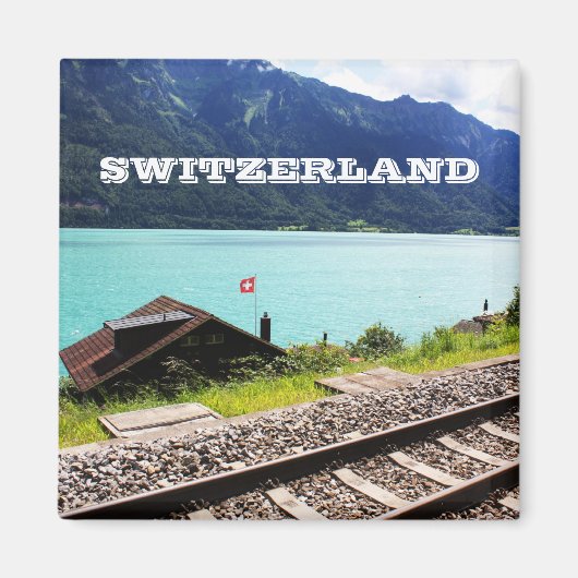 Eisenbahnstrecke in der Schweiz Magnet (Vorne)