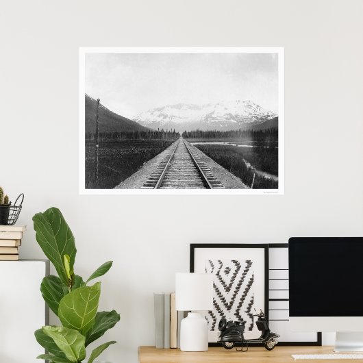 Eisenbahnstrecke Kenai - Halbinsel 1918 Poster (Heimbüro)