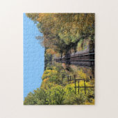 Eisenbahnstrecken Fallszene Grosses Foto Puzzle (Vertikal)