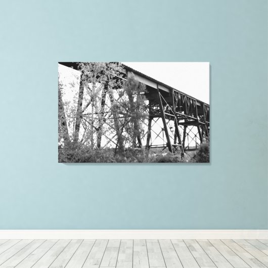 Eisenbahntrestle Leinwanddruck (Insitu (Holzboden))