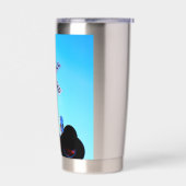 Eisenbahnüberquerung mit Bell atop Flashers Thermobecher (Links)