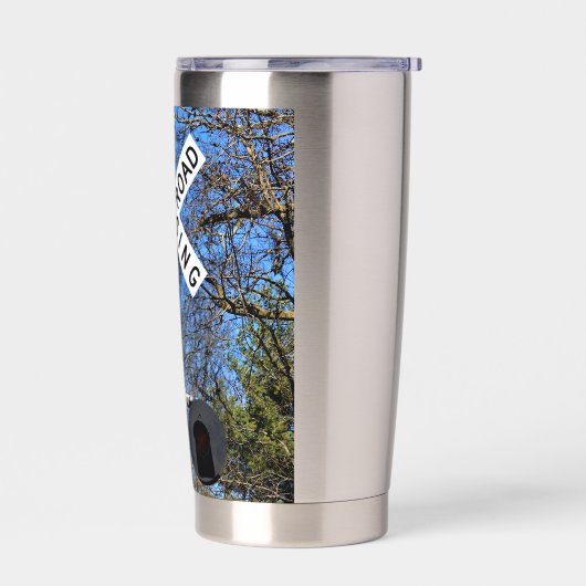 Eisenbahnüberquerung mit invertiertem Kreuz Thermobecher (Links)