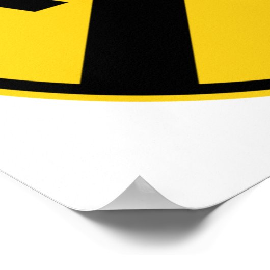 Eisenbahnüberquerung Poster (Ecke)