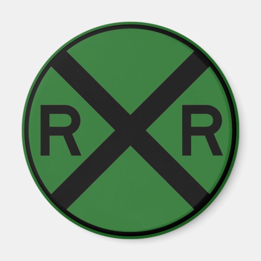 Eisenbahnüberquerung Warning Street Signalzug Magnet (Vorne)