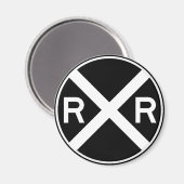 Eisenbahnüberquerung Warning Street Signalzug Magnet (Vorderseite/Rückseite)