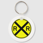 Eisenbahnüberquerung Warning Street Signalzug Schlüsselanhänger (Vorderseite)