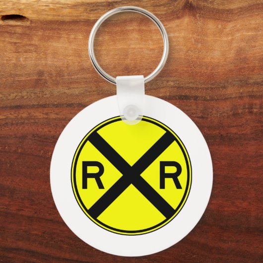 Eisenbahnüberquerung Warning Street Signalzug Schlüsselanhänger (Vorderseite)