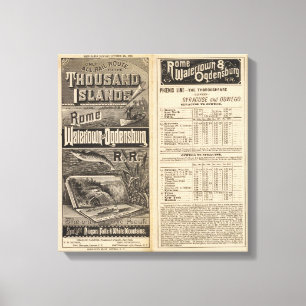 Eisenbahnverbindung zu den Tausend Inseln Leinwanddruck