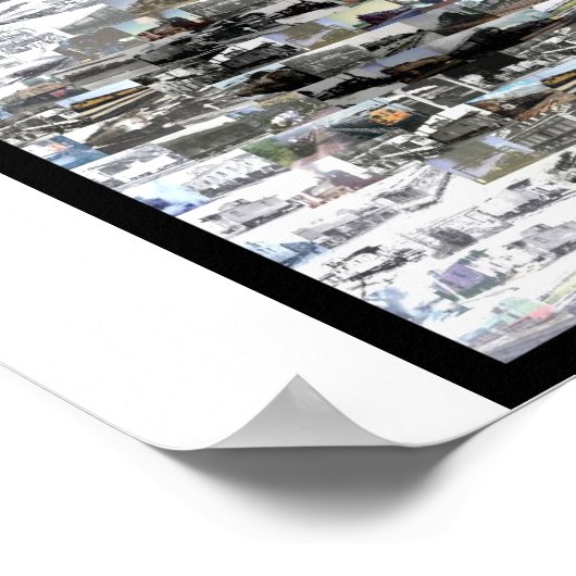 Eisenbahnverkehrsmontage Poster (Ecke)