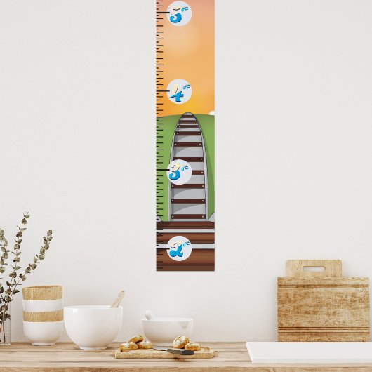 Eisenbahnwachstumsdiagramm Poster (Küche)