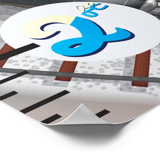 Eisenbahnwachstumsdiagramm Poster (Ecke)