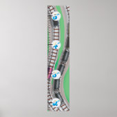 Eisenbahnwachstumsdiagramm Poster (Vorne)