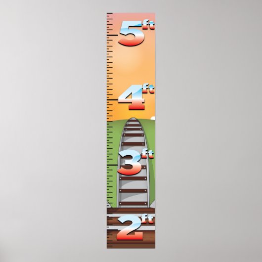 Eisenbahnwachstumsdiagramm Poster (Vorne)