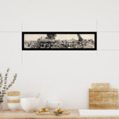 Eisenbahnwrack Illinois Foto 1909 Poster (Küche)