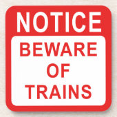 Eisenbahnzeichen Untersetzer (Vorderseite)