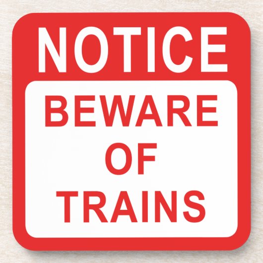 Eisenbahnzeichen Untersetzer (Vorderseite)