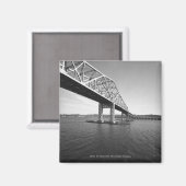 Eisenbrücke B&W Magnet (Vorderseite/Rückseite)