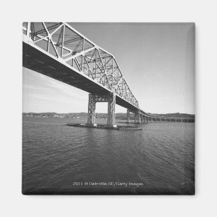 Eisenbrücke B&W Magnet