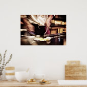 Eisener Koch Poster (Küche)