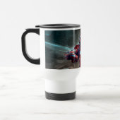 Eisenerz-Männchen-Action-Render mit Sketch-Overlay Reisebecher (Links)