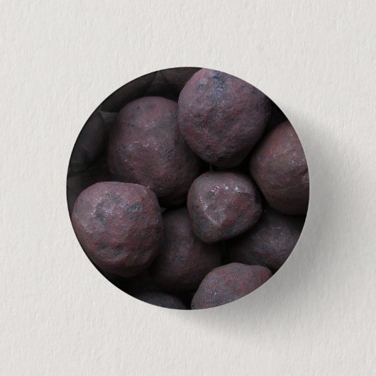 Eisenerz-Pellets Button (Vorderseite)