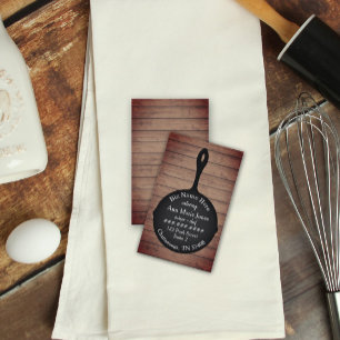 Eisenerz Rustic Wood Restaurant Caterer Visitenkarte