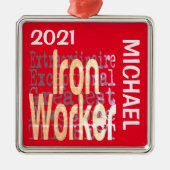 Eisenerz-Sonderbeauftragter CUSTOM Ornament Aus Metall (Vorne)