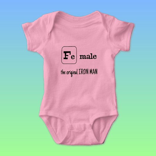 Eisenerzelement für Frauen Baby Strampler