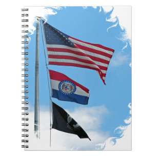 Eisenfahnen für Landkreis Notizblock