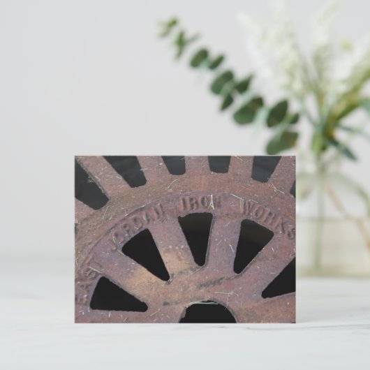 Eisengitter Postkarte (Stehend Vorderseite)