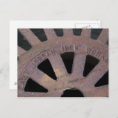 Eisengitter Postkarte (Vorne/Hinten)