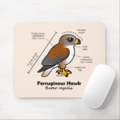 Eisenhaltige Falke-Statistiken Mousepad (Mit Mouse)