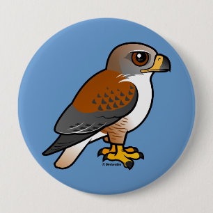 Eisenhaltiger Falke Button